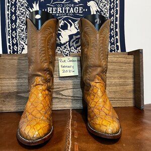 Justin's Reptile Cowboy Boots in Men's Size 8.5D